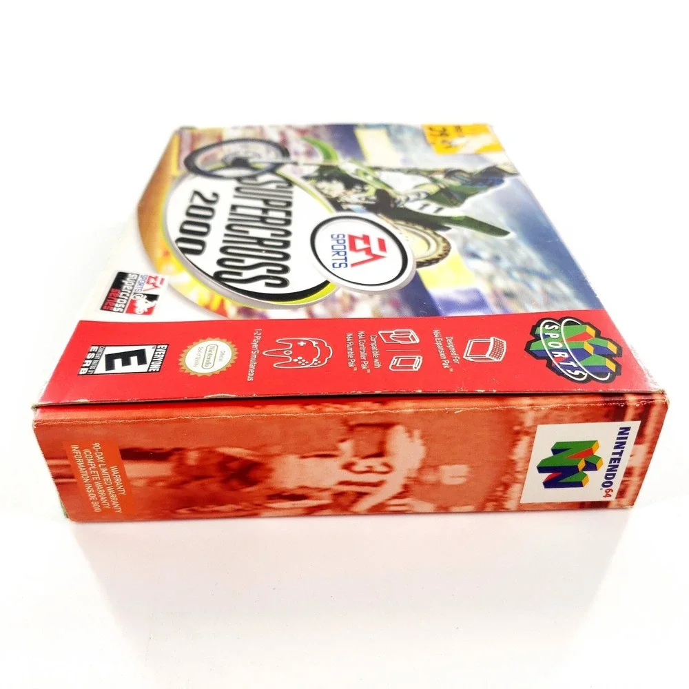 Supercross 2000 (Nintendo 64, 1999) Authentic Complete w/ Box & Manual Tested